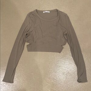 Women's Long Sleeve Crop Top